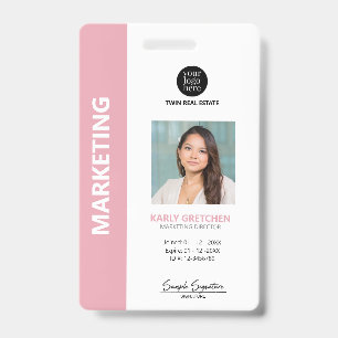 Gepersonaliseerde Moderne Professionele identiteit Badge