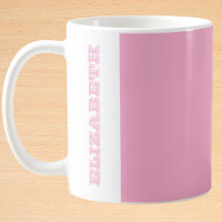 Gepersonaliseerde moderne roze bloknaam