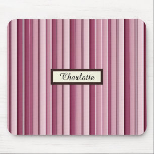 Gepersonaliseerde moderne roze Mauve verticale str Muismat