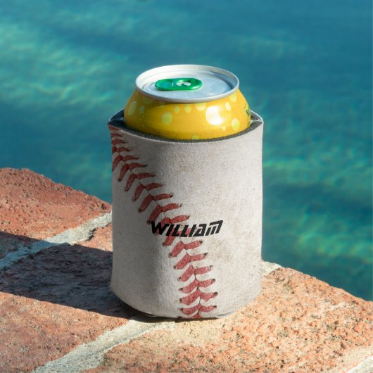 Gepersonaliseerde moderne rustieke honkbal Cool Blikjeskoeler (Insitu Zwembad)