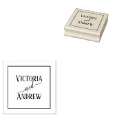 Gepersonaliseerde moderne scripttypografie 	rubberstempel (Gestempeld)