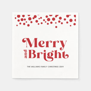 Gepersonaliseerde moderne vrolijk en helder servet