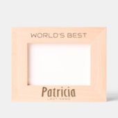 Gepersonaliseerde moderne wereld's beste "Patricia Gegraveerde Lijstjes (Voorkant)