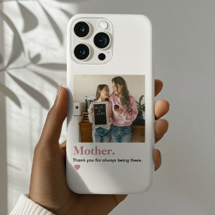 Gepersonaliseerde moeder Dank u foto iPhone 16 Pro Hoesje