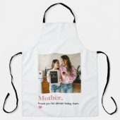 Gepersonaliseerde moeder Dank u foto Schort (Voorkant)