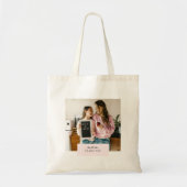 Gepersonaliseerde moeder Ik hou van je Foto Tote Bag (Voorkant)