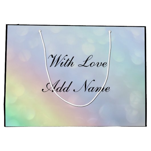 Gepersonaliseerde moeder in Wet Birthday Groot Cadeauzakje (Achterkant)