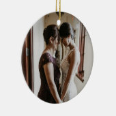 Gepersonaliseerde moeder van de bruid 2024 keramisch ornament (Rechts)