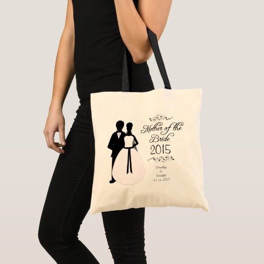 Gepersonaliseerde moeder van de bruidbruidtas tote bag (Voorkant (product))