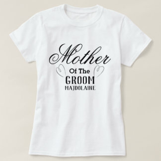 Gepersonaliseerde moeder van de Groom T-Shirt