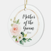 Gepersonaliseerde moeder van de Groom Wedding Keep Keramisch Ornament (Links)