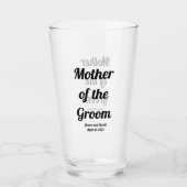 Gepersonaliseerde moeder van het Groom Glass Glas (Voorkant)