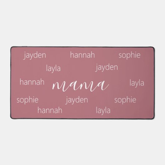 Gepersonaliseerde Moederdag cadeau voor mama Bureaumat (Voorkant)