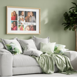 Gepersonaliseerde Moederdag Custom Photo Collage Poster