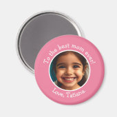 Gepersonaliseerde Moederdag-fotonaam Keepsake Magneet (Voorkant / Achterkant)