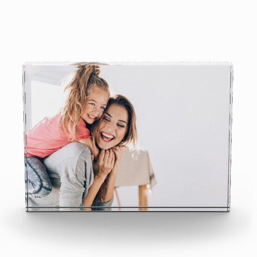 Gepersonaliseerde Moederdag Gift voor Moeder Gift Fotoblokken (Voorkant)