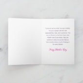 Gepersonaliseerde Moederdag Kaart voor dochter (Binnen)