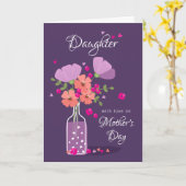 Gepersonaliseerde Moederdag Kaart voor dochter (Gele Bloem)