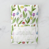 Gepersonaliseerde Moederdag Moderne Kleurrijke Tul Kaart (Binnen)