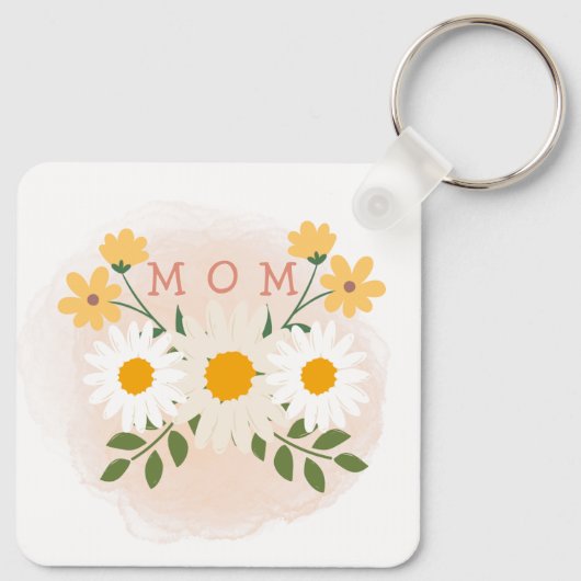 Gepersonaliseerde moederdag Sleutelhanger (Achterkant)