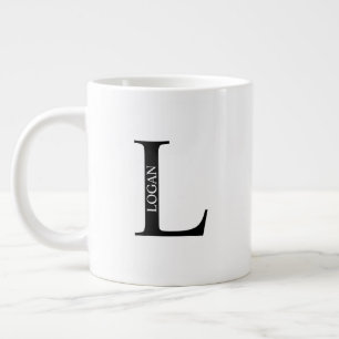 Gepersonaliseerde Mok monogram en naam Giant Coffe