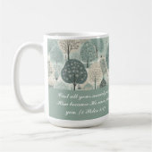 Gepersonaliseerde mok - Pastel Green Forest (Links)