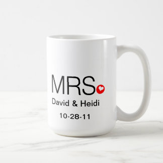 Gepersonaliseerde Mok van de heer en mevrouw Weddi
