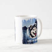 Gepersonaliseerde Mok van Siberian Husky Coffee (Voorkant rechts)