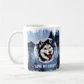 Gepersonaliseerde Mok van Siberian Husky Coffee (Links)
