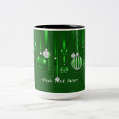 Gepersonaliseerde Mok voor groene kerstversieringe (Center)