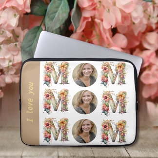Gepersonaliseerde MOM Moederdag Foto Laptop Sleeve