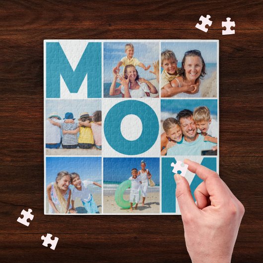 Gepersonaliseerde Mom Photo Collage 6 Afbeelding C Legpuzzel