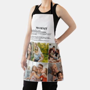Gepersonaliseerde Mommy Definition 6 Fotocollage Schort
