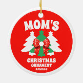 Gepersonaliseerde Mom's Christmas Tree Ornament (Achterkant)