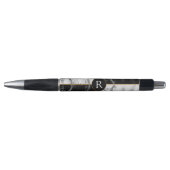 Gepersonaliseerde Monogram Aangepaste brief Marmer Pen (Voorkant)