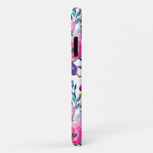 gepersonaliseerde monogram bloemen Case-Mate iPhone case (Achterkant/rechts)
