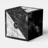 Gepersonaliseerde Monogram Cadeaudoos met uw brief Bedankdoosjes (Achterkant)