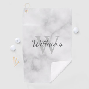 Gepersonaliseerde monogram en de Marmer van de Naa Golfhanddoek