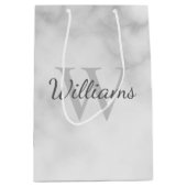 Gepersonaliseerde monogram en de Marmer van de Naa Medium Cadeauzakje (Voorkant)
