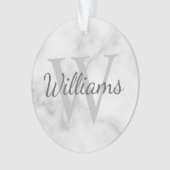 Gepersonaliseerde monogram en de Marmer van de Naa Ornament (voorkant)