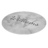 Gepersonaliseerde monogram en de Marmer van de Naa Snijplank (Hoek)