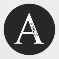 Gepersonaliseerde monogram- en naamlabels