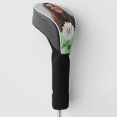 Gepersonaliseerde Monogram Foto Bloemen Daisy Golfheadcover (Schuin)
