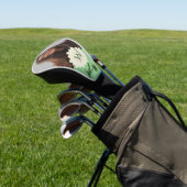 Gepersonaliseerde Monogram Foto Bloemen Daisy Golfheadcover (Insitu)