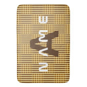 Gepersonaliseerde Monogram Gold Luxury Elegant Abs Badmat (Voorkant Verticaal)