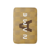 Gepersonaliseerde Monogram Gold Luxury Elegant Abs Badmat (Voorkant Verticaal)