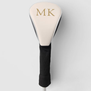 Gepersonaliseerde monogram Initialen Blush Pink Mo Golfheadcover