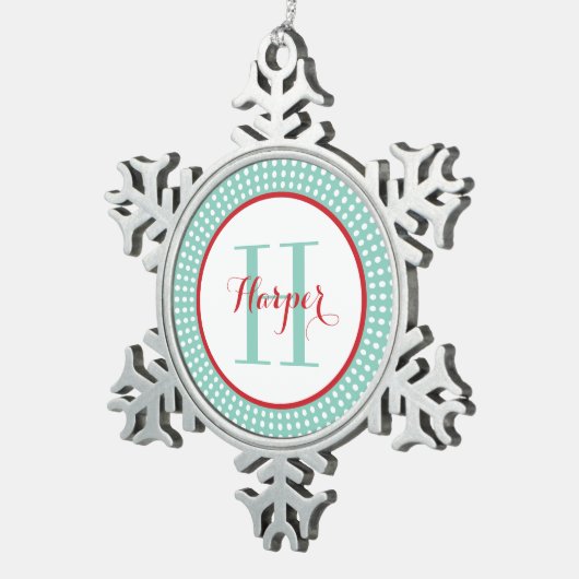 Gepersonaliseerde monogram keepomwille Ornament (Rechts)