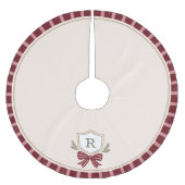 Gepersonaliseerde Monogram Kerstboomrok Kerstboom Rok (Voorkant)