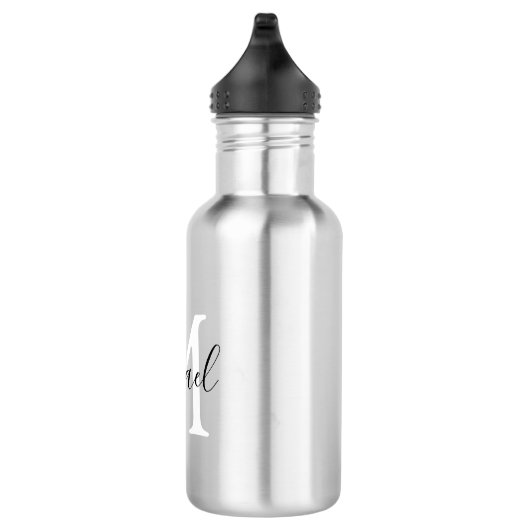 Gepersonaliseerde Monogram Kinder Terug naar schoo Waterfles (Rechts)